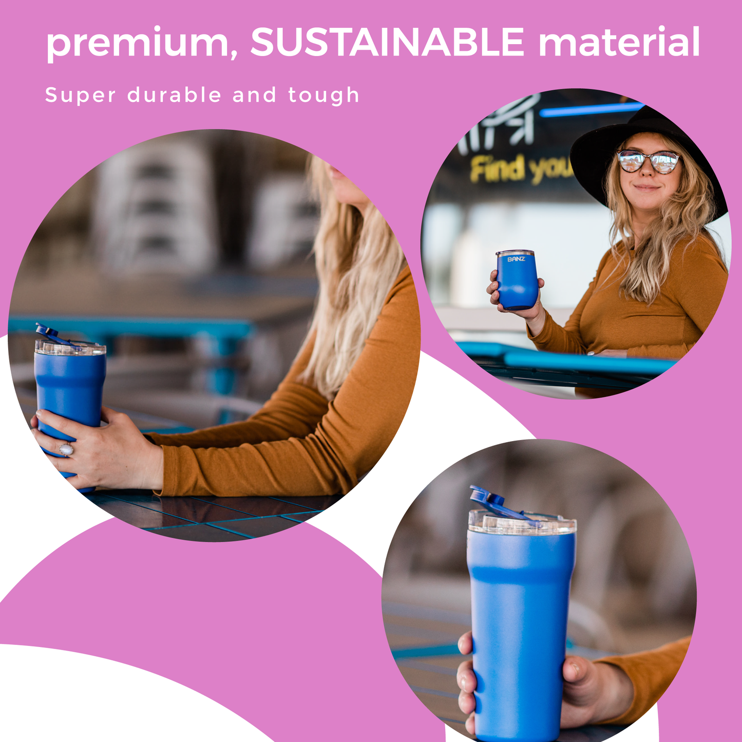 Travel Spill-Proof Travel Cup with Lid 18oz