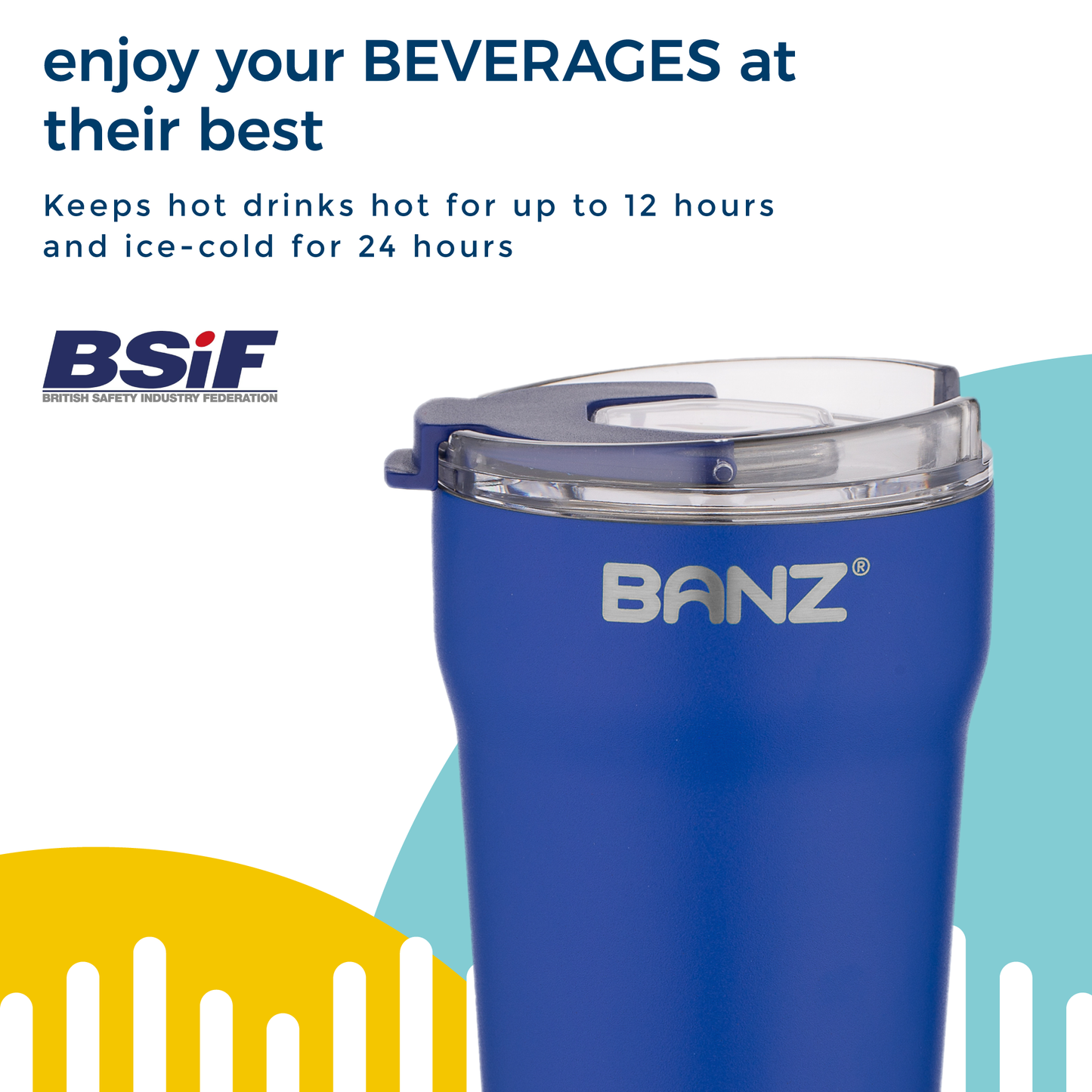 Travel Spill-Proof Travel Cup with Lid 18oz