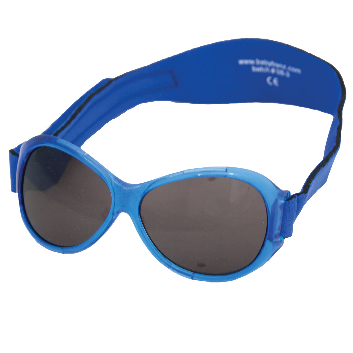 Baby BANZ retro wrap around sunglasses in Blue with UV protection