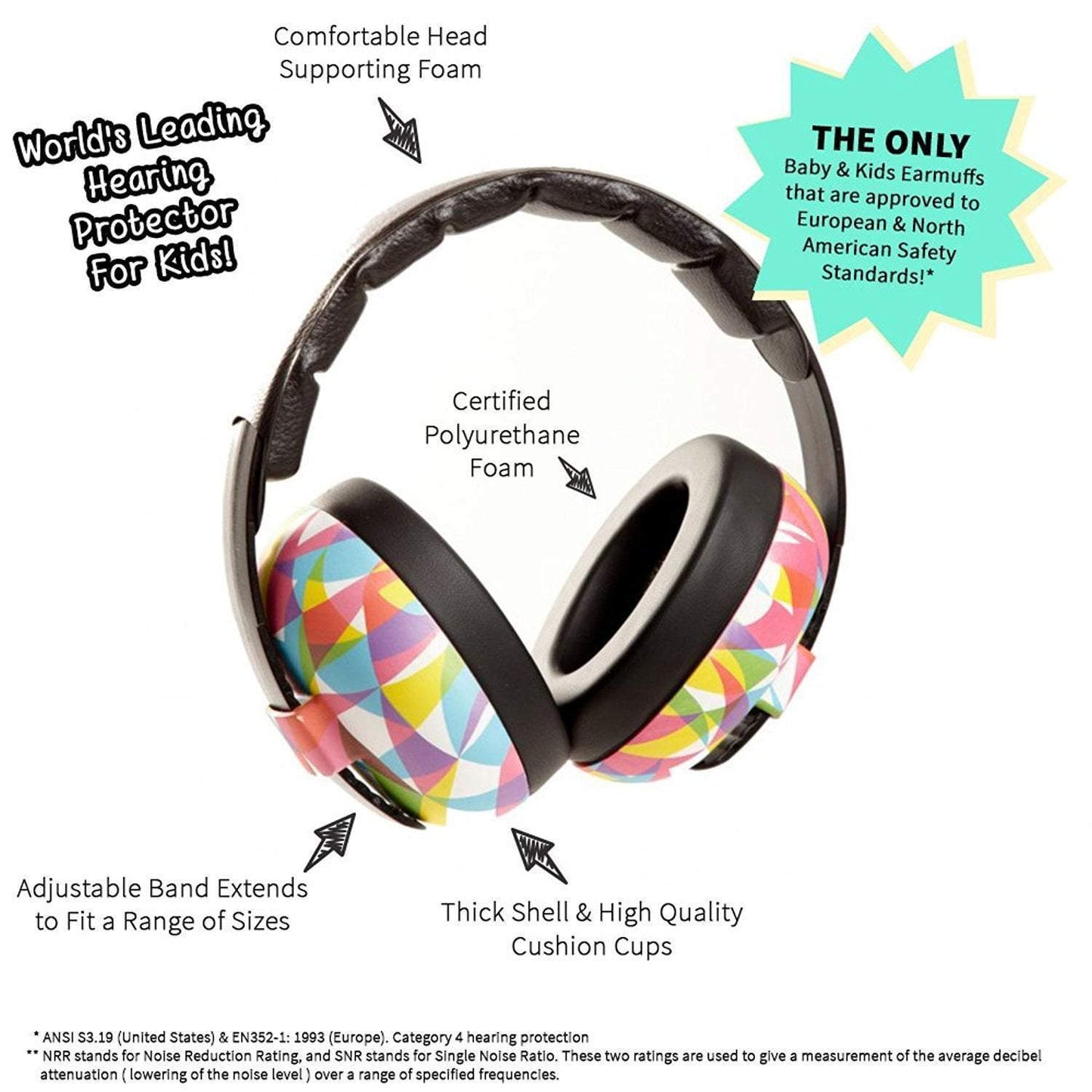 BANZ Hearing Protection Baby Earmuffs - Prints