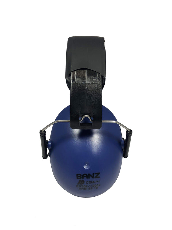 BANZ kids sensory earmuffs in Navy with NRR 26 dB passive hearing protection