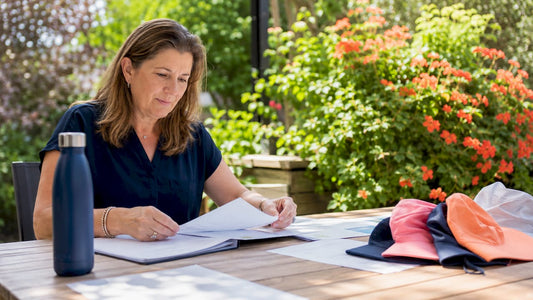 Administrator reviewing school sun safety policies