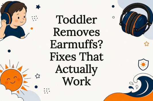 Decorative BANZ title card illustration themed on toddler protection