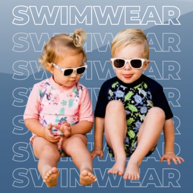 Child wearing BANZ UV protective swimwear