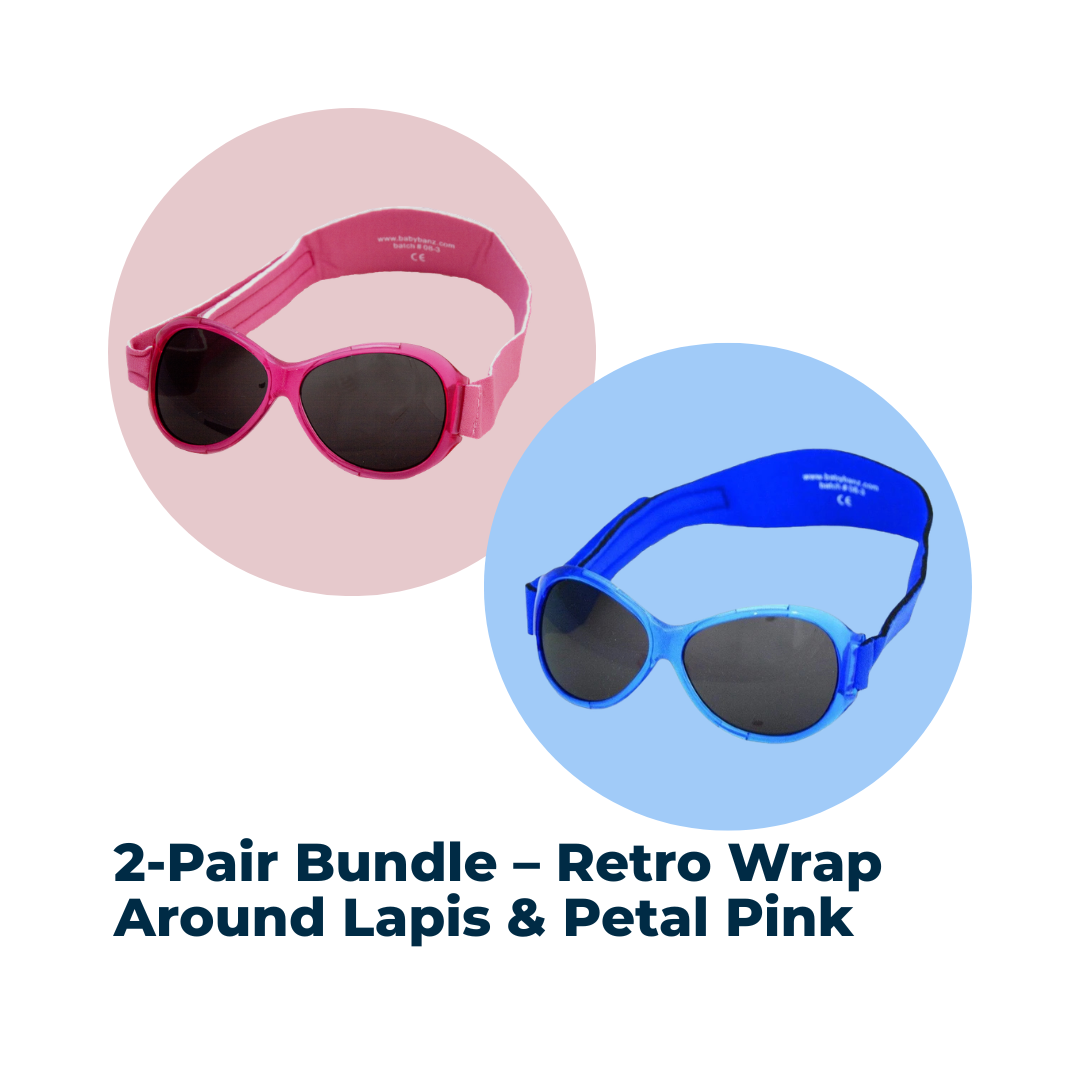 2-Pair Bundle – Retro Wrap Around Lapis & Petal Pink