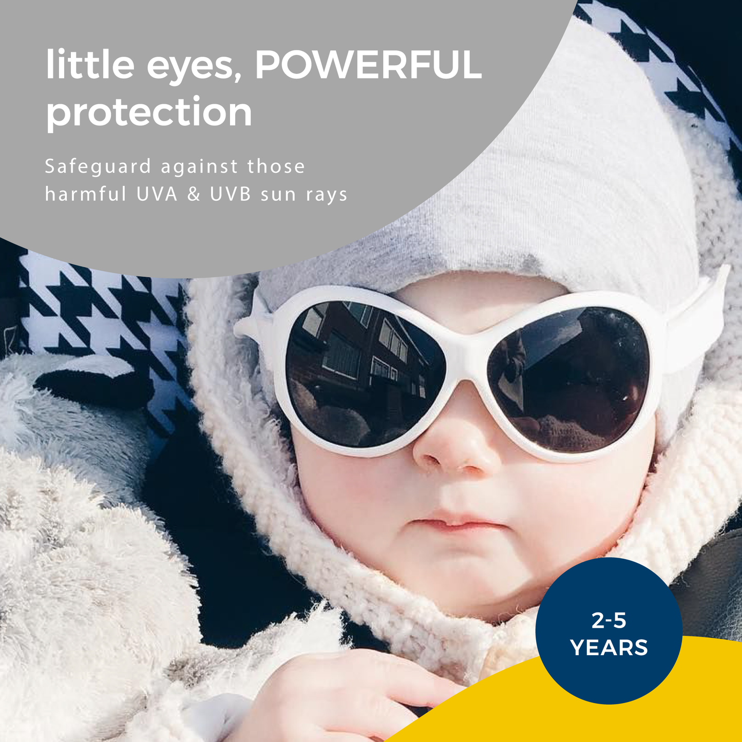 Baby Wrap Around Sunglasses - Retro Wrap Around