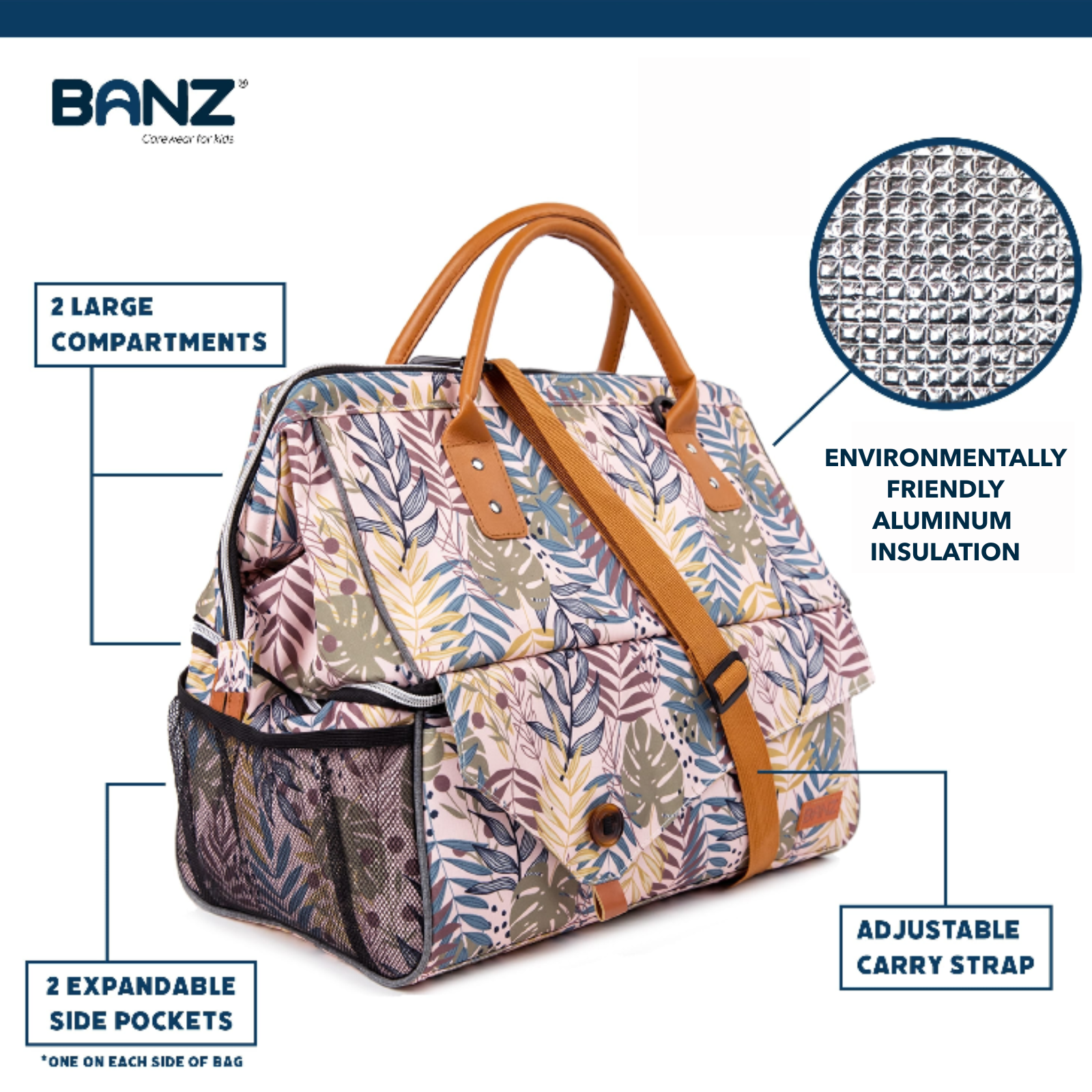 Picnic Insulated Cooler Bag Bag – BANZ® Carewear USA Picnic Insulated Cooler Bag Bag – BANZ® Carewear USA