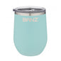 Picnic Wine Insulated Stainless Tumbler 12oz in pink; apricot; dark-green; navy; aqua Wine Tumbler