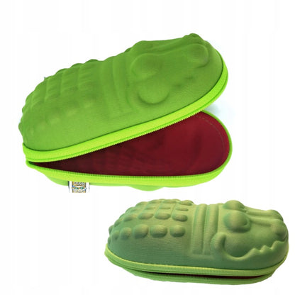 BANZ children's zippered sunglass case in Lime Green