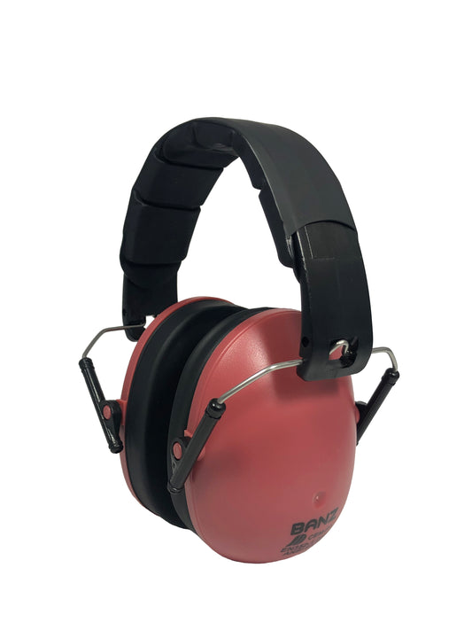 BANZ kids earmuff ZeeCase in Hot Pink storage case for hearing protection