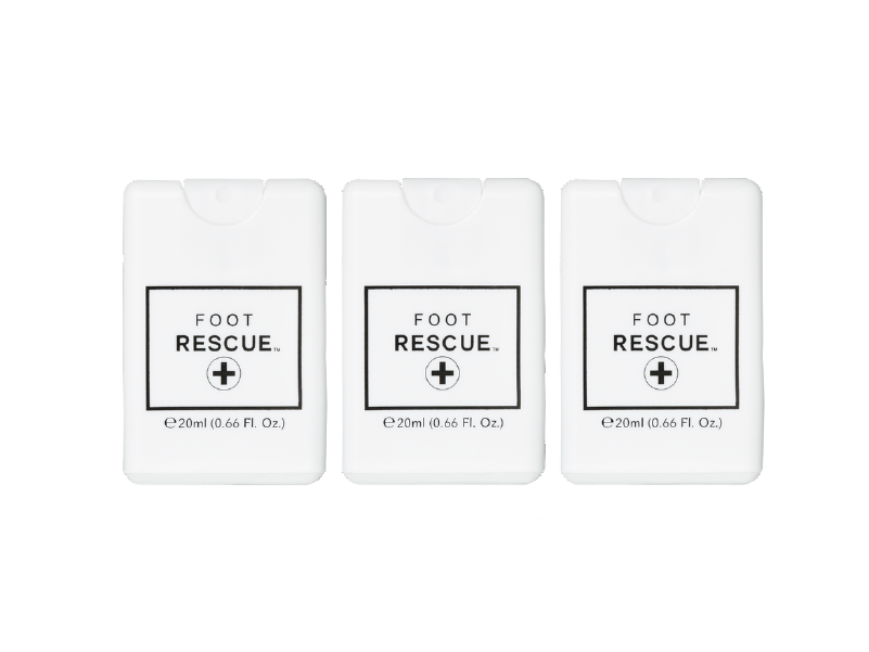 Foot Rescue Travel Credit Card Sprayer 3 Pack