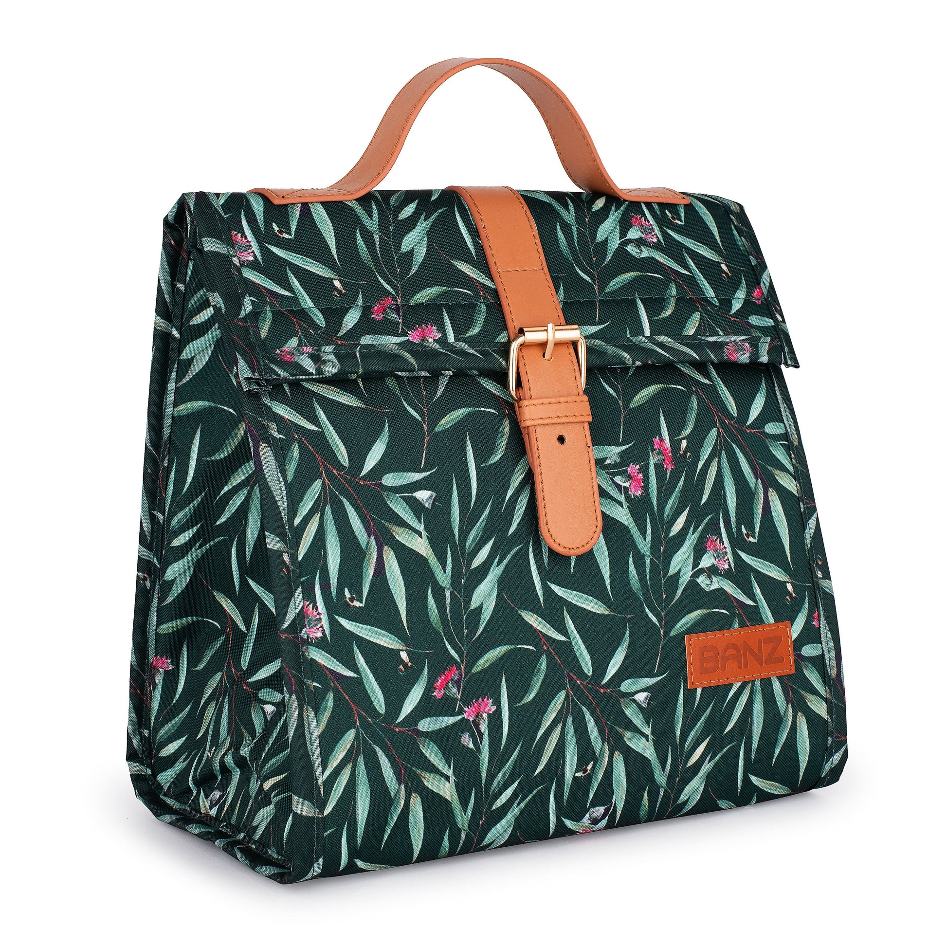 BANZ Coolers Lunch Cooler Bag Gum Leaves Green / Small - 24 x 15x 24 cms