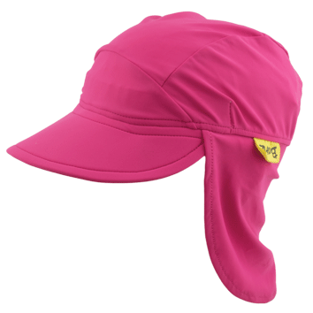 Violet Red Childrens Flap Hat BANZ Flap Hat