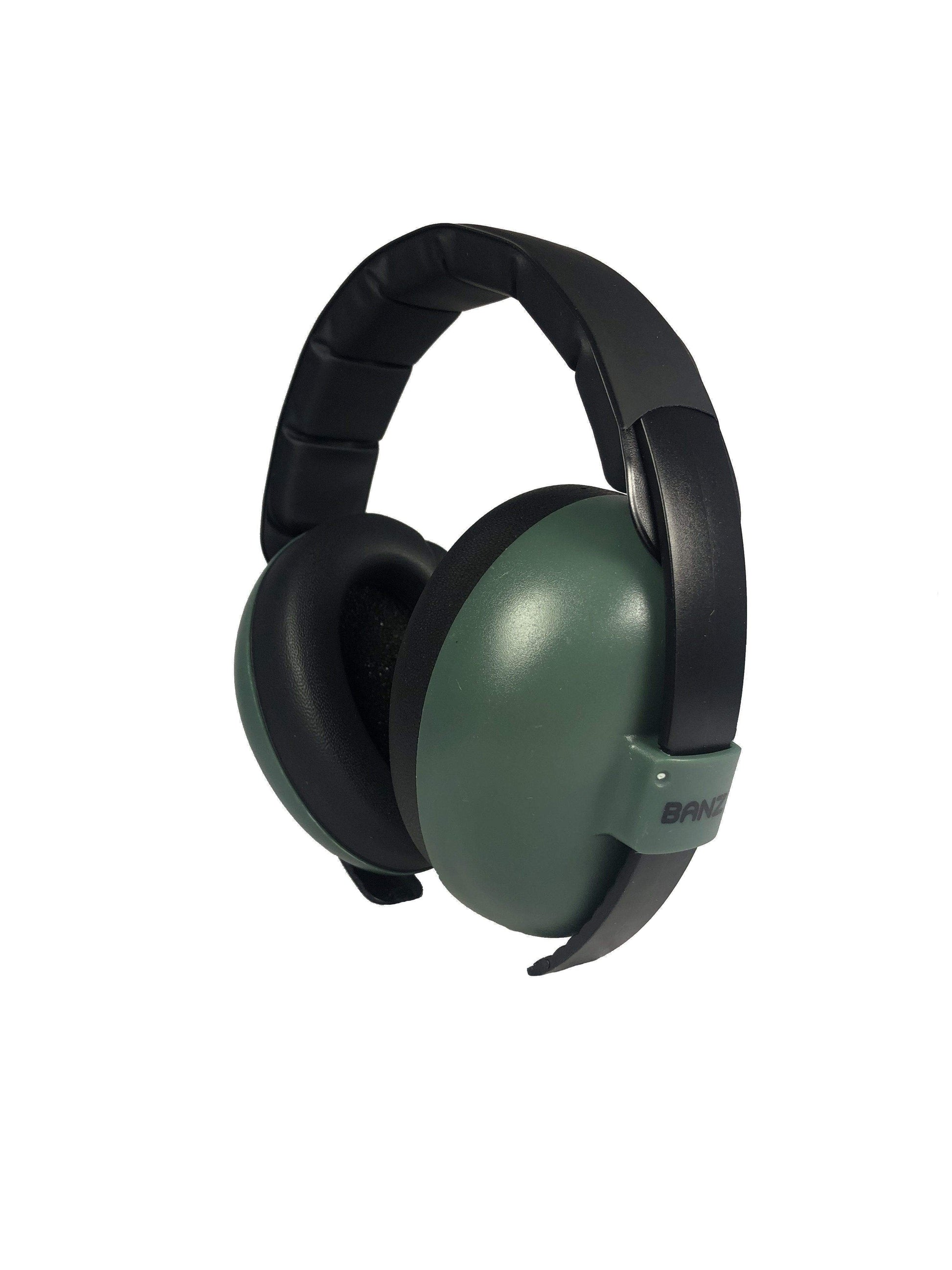 BANZ Hearing Protection Team Colors - Baby Earmuffs and Kids Earmuffs Baby / Dark Green