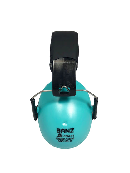 BANZ Hearing Protection Team Colors - Baby Earmuffs and Kids Earmuffs Kids / Aqua