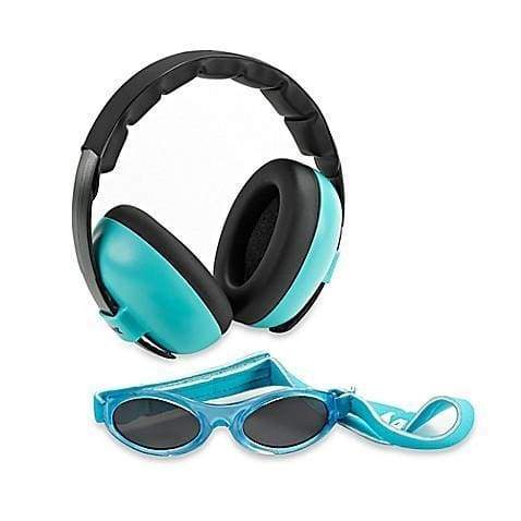BANZ Hearing Protection Baby Earmuffs & Sunglasses Combo Set Lagoon