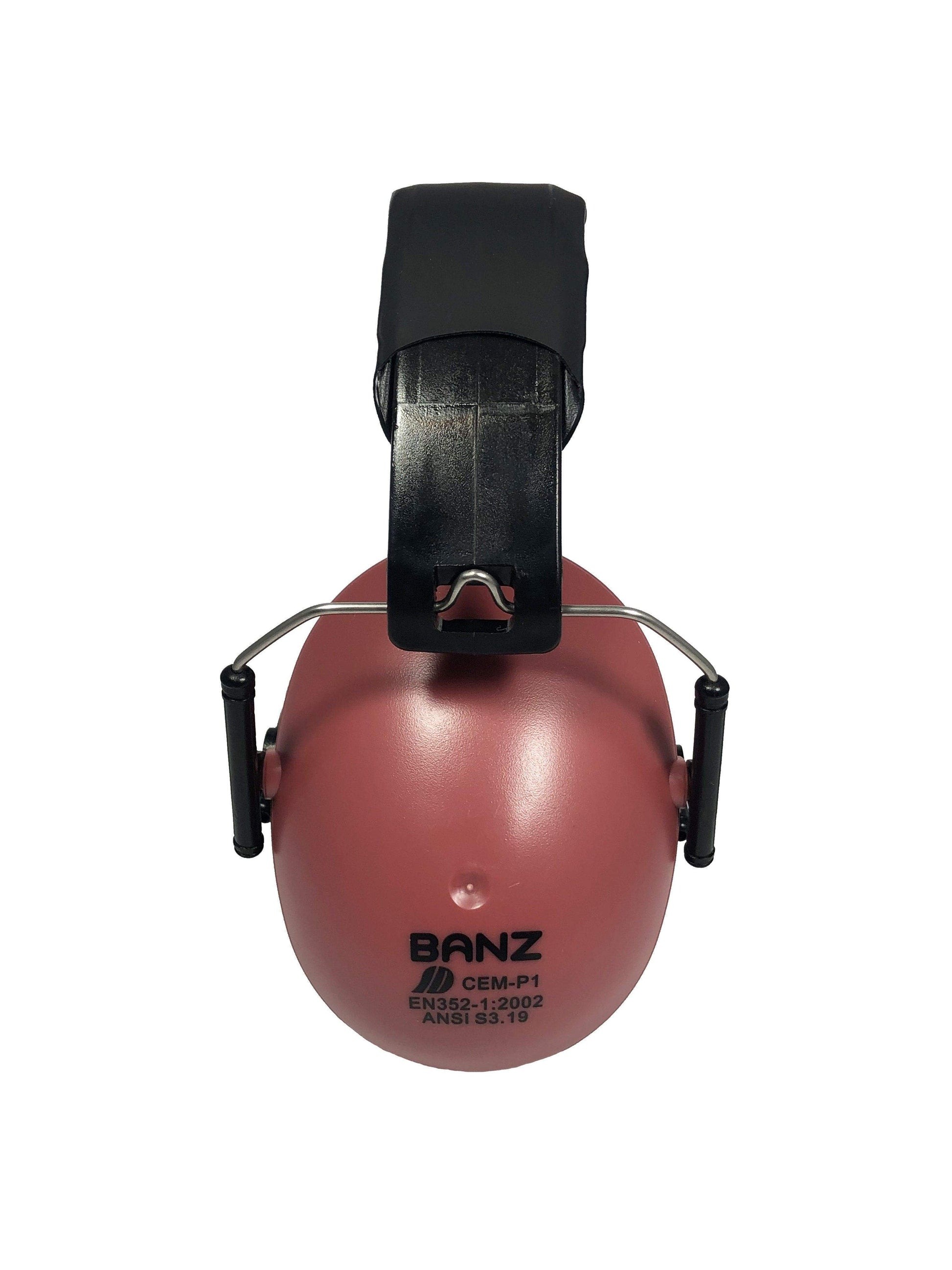 BANZ Hearing Protection Kids Earmuffs - Solids Maroon