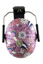 BANZ kids sensory earmuffs in Black White Doodle with NRR 26 dB passive hearing protection