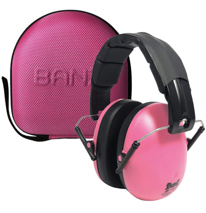 BANZ Hearing Protection Kids Earmuffs with ZeeCase Petal Pink