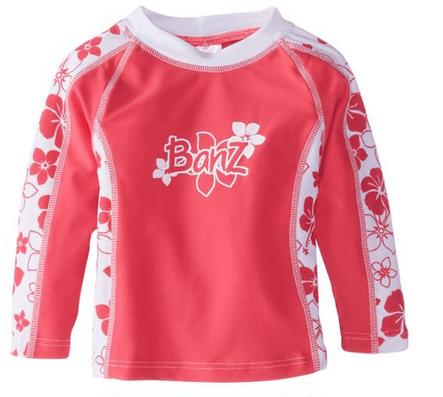 BANZ baby long sleeve rash guard 00 / Sun Blossom Stripe