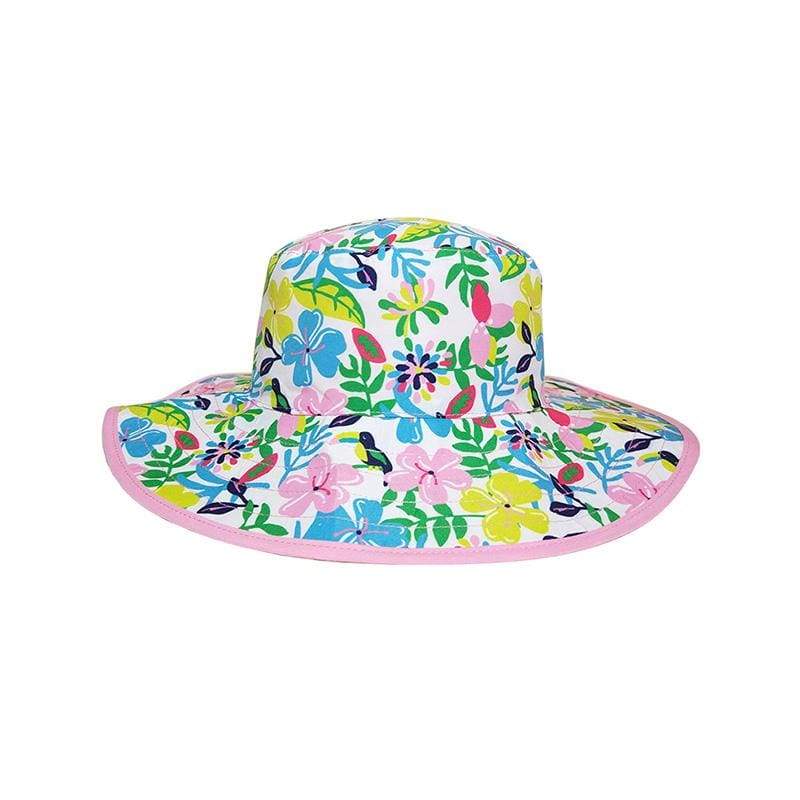 BANZ Sun Hat Childrens Sun Hats - Reversible Kawaii Designs Kids / Botanical