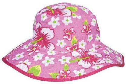 BANZ Sun Hat Baby Sun Hats - Reversible Patterns Pink Floral / 0-2 years