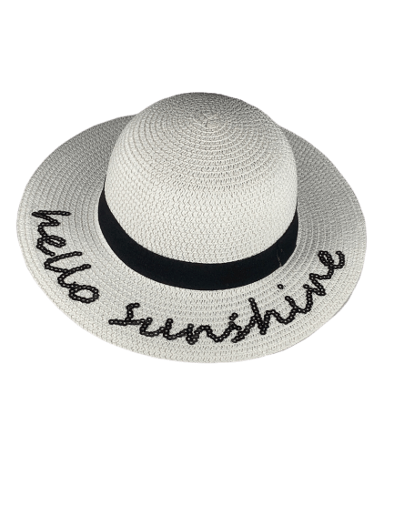 BANZ Sun Hat Hello Sunshine Sunhat Small / White