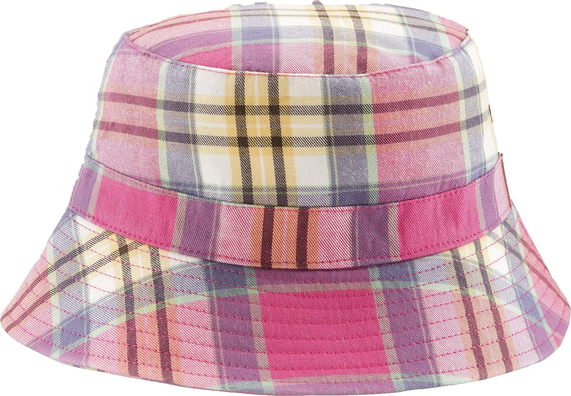 BANZ Sun Hat Girls Sun Hats with Bow Small / Pink Check