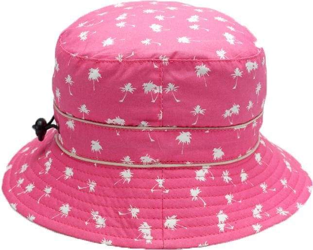 BANZ Sun Hat Childrens Sun Hats with Toggle Small / Pink Palm