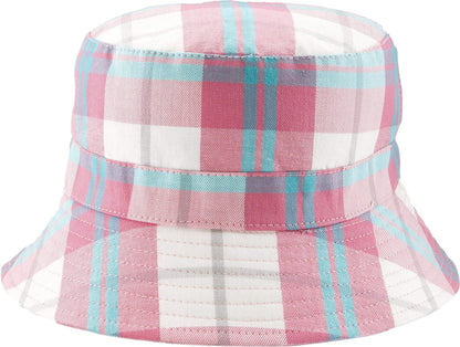 BANZ Sun Hat Girls Sun Hats with Bow Small / White Check