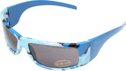 BANZ Sunglasses Boys Sunglasses - Wrap Style Patterns Azure Sky