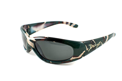 BANZ Sunglasses Boys Sunglasses - Wrap Style Patterns Jungle Green