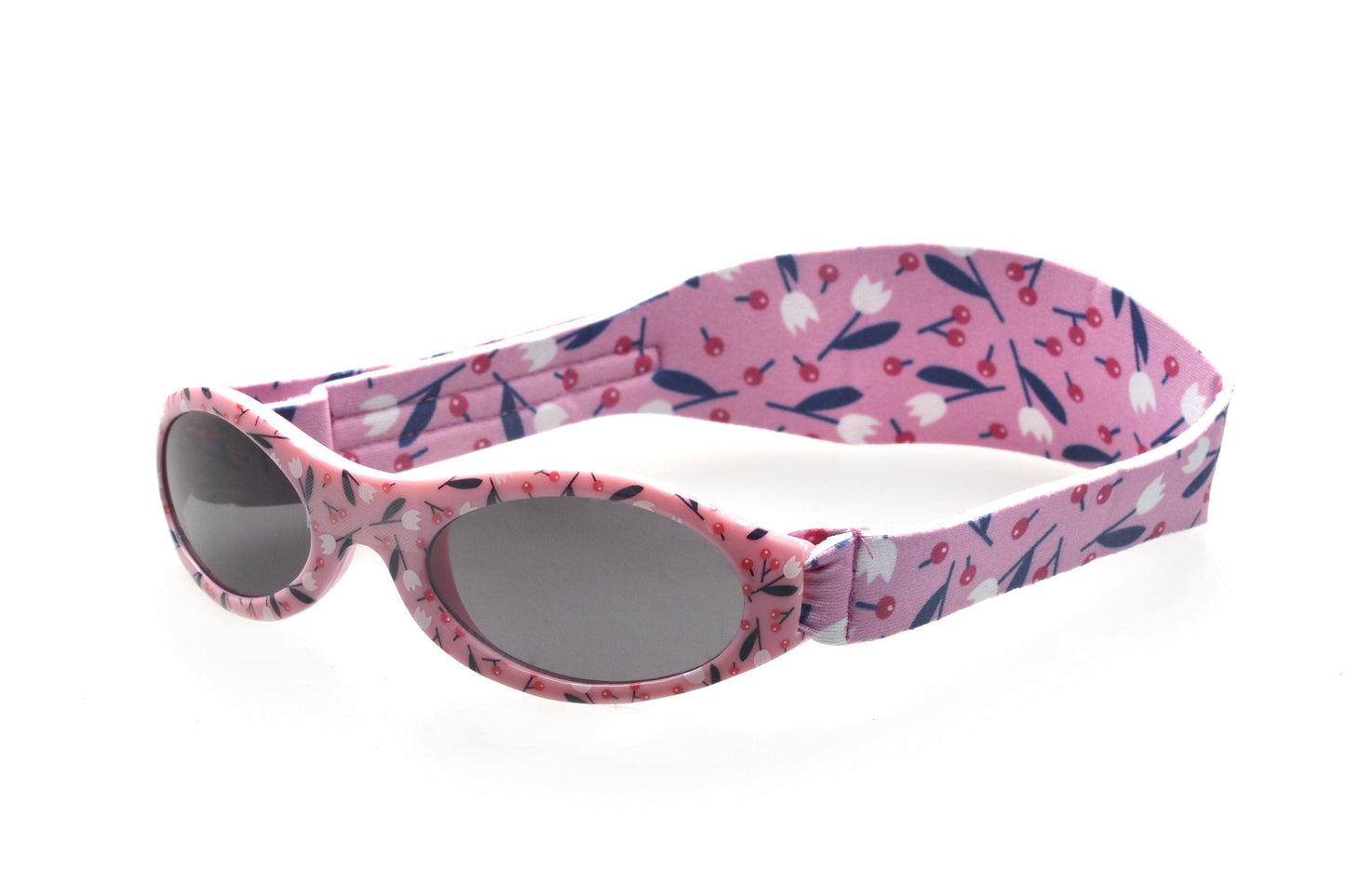 BANZ Sunglasses Baby Sunglasses - Bubzee Polarized Wrap Around Petite Cherry Floral
