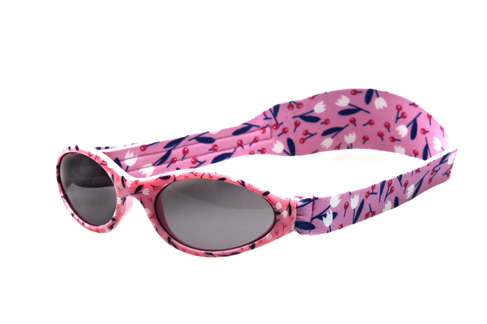 BANZ Sunglasses Toddler Sunglasses - Bubzee Polarized Wrap Around Petite Cherry Floral