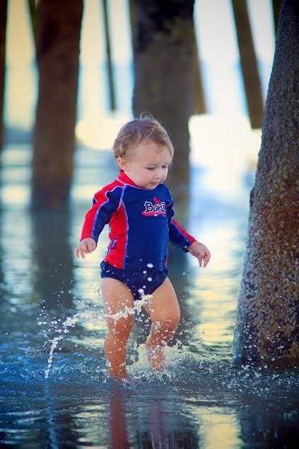BANZ Swim DIaper Baby Rashguard & Swim Diaper Set 0 / Coolgardie Pink