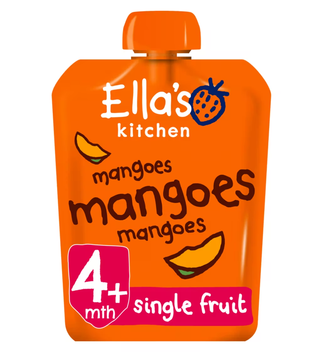 Ella's Kitchen Organic Mangoes First Tastes Baby Food Pouch 4+ Months 70g